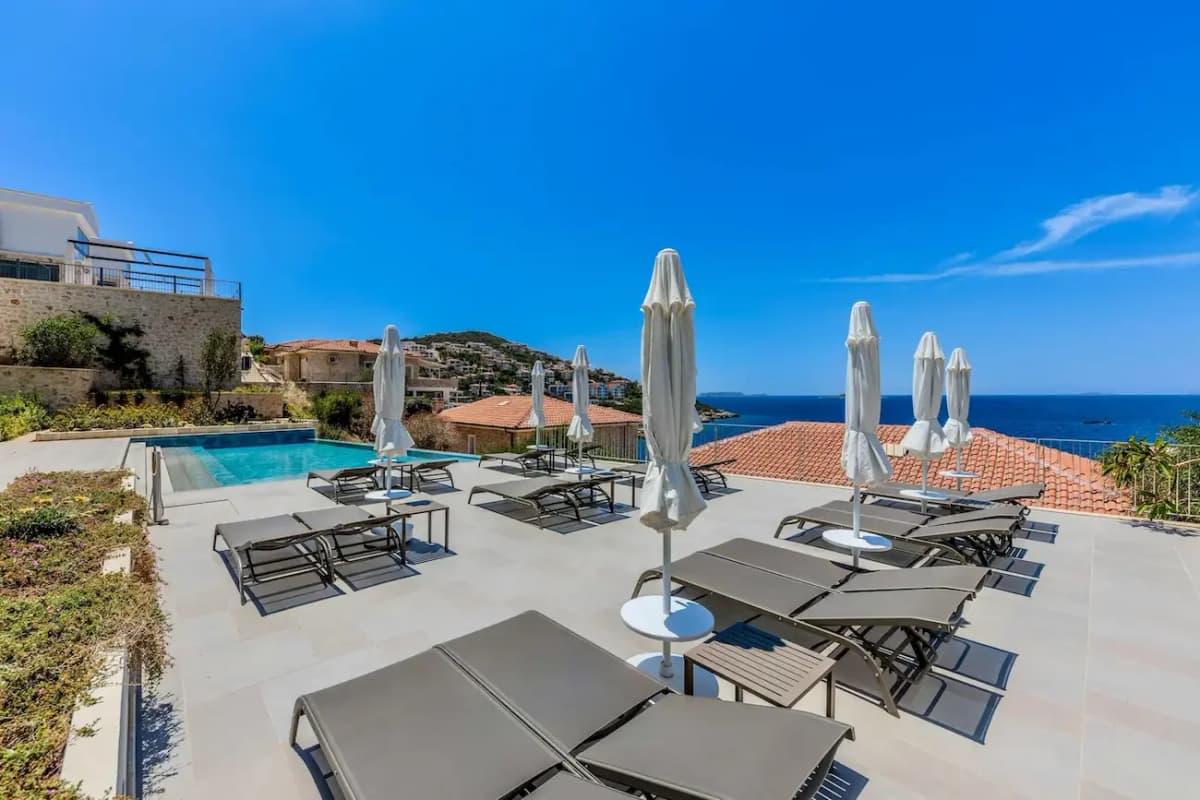 Rooftop infinity pool overlooking the Mediterranean Sea at a luxury adults-only hotel on the Costa del Sol